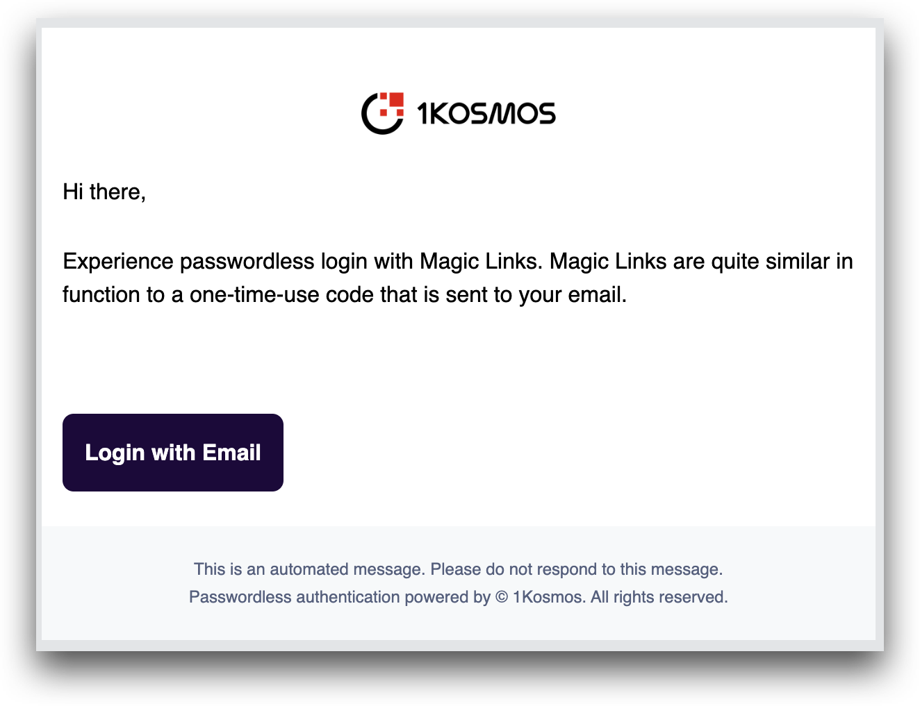 Email Magic Links to sign up and login with one click